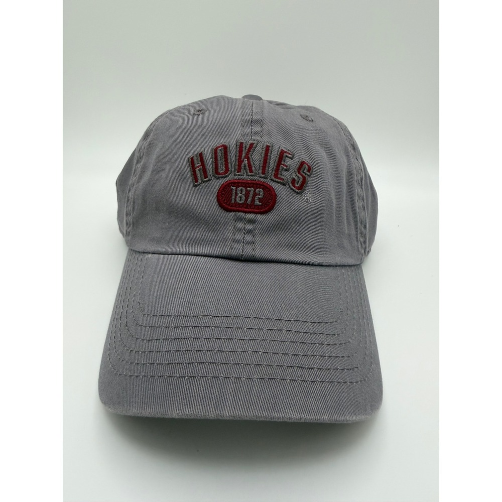 Captivating Virginia Tech Hokies Gray Adjustable Hat 1872 VT Baseball Cap
